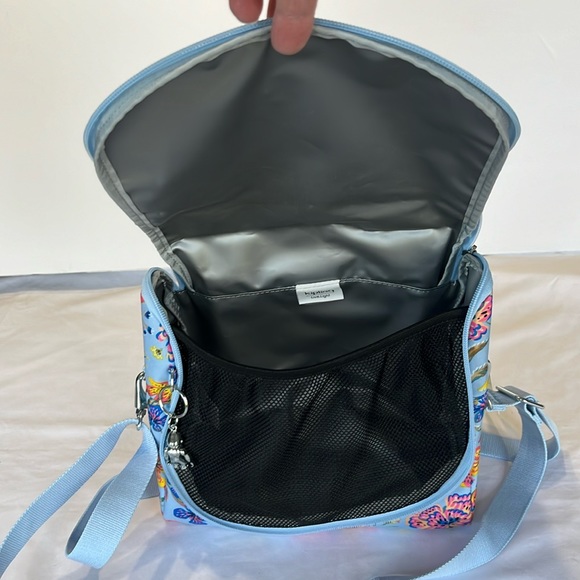 Kipling New Kichirou Lunch Bag Insulated Wild Flowers NWT - Picture 14 of 15